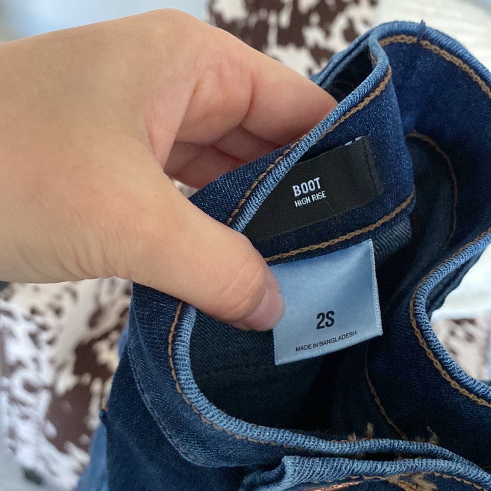 Express flat front pocket flare jeans - Picture 5 of 6